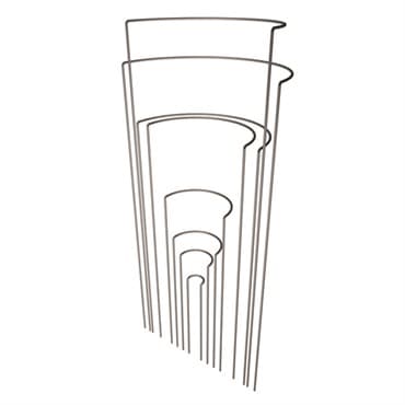 Panacea 6" Half Round Support 17" Leg — photo 1 of 2
