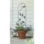 Panacea 40" Perched Bird Pot Trellis Black — thumbnail 1 of 2