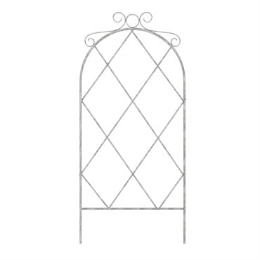 Panacea 36" French Cntry Scroll Pot Trellis Distressed White — photo 1 of 2
