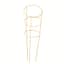 Panacea 54" Yellow Tomato Cage 4 Leg 4 Ring — thumbnail 1 of 2
