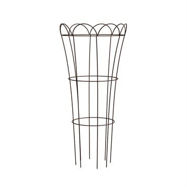 Panacea 36" Rustic Fltd Flower & Plant Cage Rust — photo 1 of 2