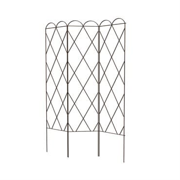 Panacea 60" H Rustic 3 Panel Exp Pea Trellis Rust — photo 1 of 2