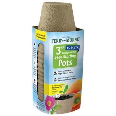 Ferry Morse 15pk 3" Round Fiber Pot Bonus Pack — photo 1 of 2