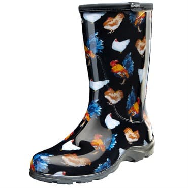 Sloggers Womens Boot w/ Trim Classic Chicken Black Size 10 — photo 1 of 2