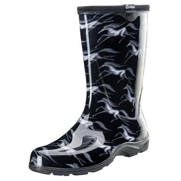 Sloggers Womens Boot w/ Trim Horse Black Size 11 — photo 1 of 2