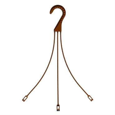 POPP MHJ 40 3 STRAND HANGER CHOCOLATE 348/CS — photo 1 of 2