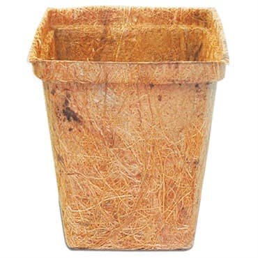 PlantBest 3.50" Sq Biodegradable Coconut Coir Pot 900/Bulk Case — photo 1 of 2