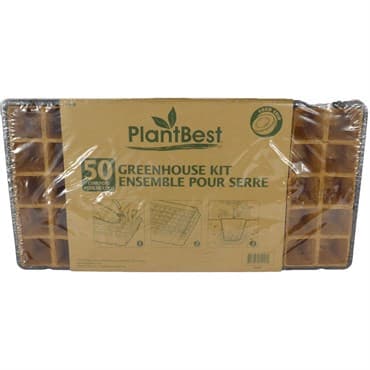 PlantBest 50 Coconut Coir Pot Greenhouse Kit — photo 1 of 2