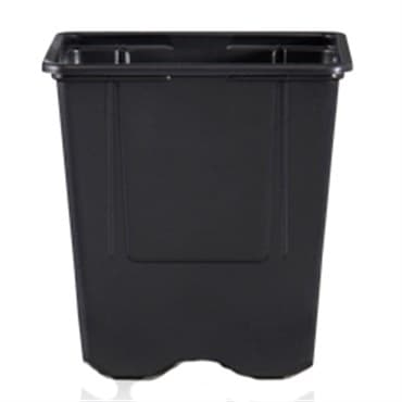 POPP VQF 11X11X11.5 QT SQ POT BLK 840/CS 16CS/PL — photo 1 of 2