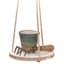 Primitve 6" Hanging Hardwood with Jute Hanger — thumbnail 1 of 2