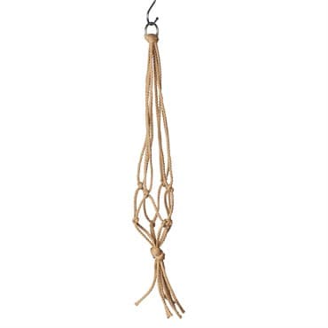 Primitive 18" Mini Tan Macrame Hanger — photo 1 of 2