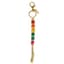 Primitive Rainbow Macrame Key Chain — thumbnail 1 of 2