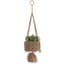 Primitive Hanging Utility Basket Jute Single Tier — thumbnail 1 of 2