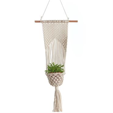 Primitive Woven Hanging Planter — photo 1 of 2