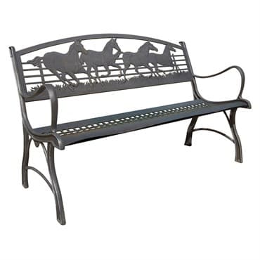 Painted Sky Bench Running Horse Iron — photo 1 of 2