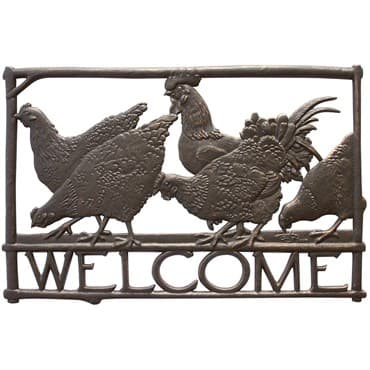 Painted Sky Welcome Sign Chickens — photo 1 of 2