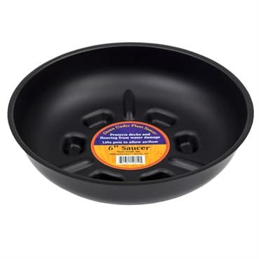Plant Stand 6" Down Under Saucer Black — photo 1 of 2