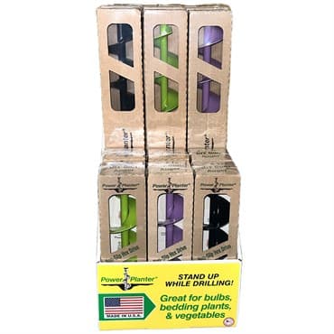 Power Planter 6pc 3"x24" Garden Auger Assortment Lime/Purple/Black — photo 1 of 2