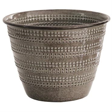 Robert Allen 6" Cobblestone Planter Greige — photo 1 of 2