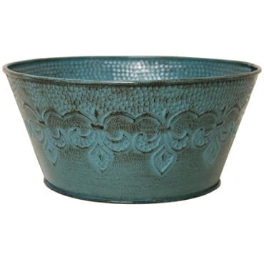Robert Allen 8" Fleur De Lis Planter Surf — photo 1 of 2
