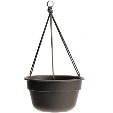 Bloem 12" Durcotta Hanging Basket Peppercorn — photo 1 of 2
