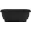 Bloem 24" Deck Rail Planter Black — thumbnail 1 of 2