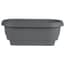 Bloem 24" Deck Rail Planter Charcoal — thumbnail 1 of 2