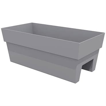 Bloem 24" Finley Deck Planter Cement — photo 1 of 2
