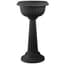 Bloem 18" Grecian Pedestal Urn Black — thumbnail 1 of 2