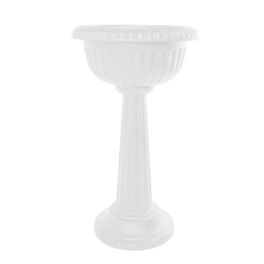 Bloem 18" Grecian Pedestal Urn Casper White — photo 1 of 2