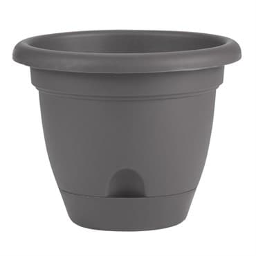 Bloem 14" Lucca Planter Charcoal — photo 1 of 2