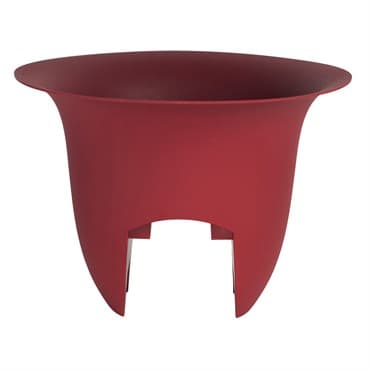 Bloem 12" Modica Rail Planter Burnt Red — photo 1 of 2