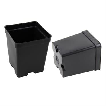 Grower Select 04.50 Square Deep Ps Vacuum Formed Pot Black 420/CS — photo 1 of 2