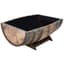Real Wood 26"x35" Oak Barrel Garden Planter — thumbnail 1 of 2