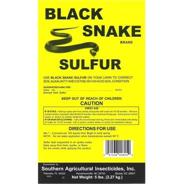 South Ag 5# Black Snake Brand Sulfur — photo 1 of 2