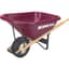 Scenic Road 6cu 1 Wheel w/ Turf Flat Free Tire Wheelbarrow Maroon — thumbnail 1 of 2