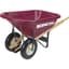 Scenic Road 8cu 2 Wheel w/ Flat Free Tire Wheelbarrow Maroon — thumbnail 1 of 2