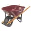 Scenic Road 6cu 1 Wheel Steel w/ Turf Tire Wheelbarrow Maroon — thumbnail 1 of 2