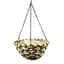 SuperMoss 14" Round Woven Hanging Basket Natural Snowbird — thumbnail 1 of 2