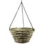 SuperMoss 14" Creative Woven Hanging Basket Natural Taos — thumbnail 1 of 2