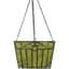 SuperMoss 12" Black Hammer London Square Hanging Basket — thumbnail 1 of 2