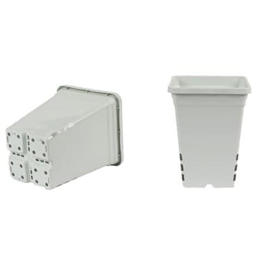 SunPack 7"x7" Square Pot, White 9" Tall — photo 1 of 2