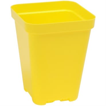 Sunpack 3.3" Heavy Duty Seed Starting Pots Square Yellow — photo 1 of 2