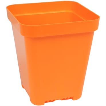 Sunpack 5" Heavy Duty Seed Starting Pot Square Orange — photo 1 of 2