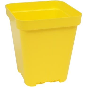 Sunpack 5" Heavy Duty Seed Starting Pot Square Yellow — photo 1 of 2