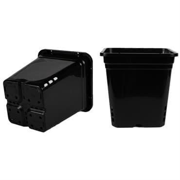 SunPack 12"x12" Square Pot, Black 12" Tall — photo 1 of 2