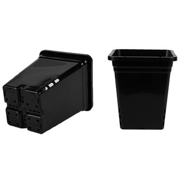 SunPack 9"x9" Square Pot, Black 10" Tall — photo 1 of 2