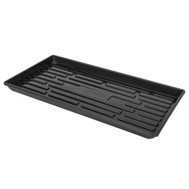 SunPack 1020 Heavy Duty Shallow Tray, No Holes, Black — photo 1 of 2