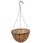 GROWER SELECT 12" HANGING BASKET BLACK WIRE HANGER FLAT BOTTOM COCO LINER; TOP DIA 12IN X 6IN H 1.58 GAL /6L  LIQUID VOLUME CAPACITY 25/CS — thumbnail 1 of 2