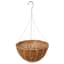 Grower Select 16" Hanging Basket White 20" 4 Strand Wire Hanger  Flat Bottom Coco Liner ; 25/Cs 16in  X 8in 3.43 GAL / 13 liters  Liquid Volume Capacity — thumbnail 1 of 2